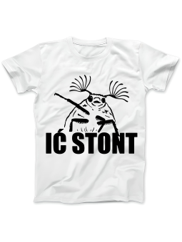 Koszulka Koszulka Damska Ić Stont Biała - Śmieszne T-Shirty z Nadrukami ?