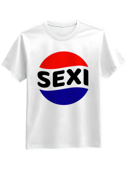 Koszulka Koszulka Męska Sexi Biała - Śmieszne T-Shirty z Nadrukami ?