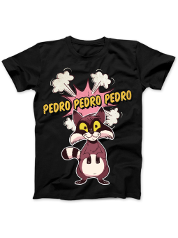 Koszulka Koszulka Damska Pedro Czarna - Śmieszne T-Shirty z Nadrukami ?