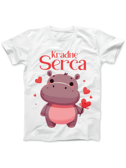 Koszulka Koszulka Damska Kradnę Serca Biała - Prezent na Dzień Babci ?