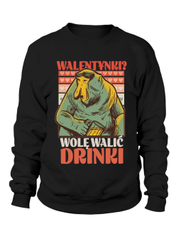 Bluza Damska Nosacz Drinki Walentynki - Śmieszne T-Shirty z Nadrukami ?