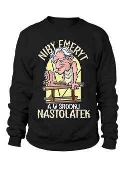 Bluza Męska Niby Emeryt - Śmieszne T-Shirty z Nadrukami ?