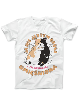 Koszulka Koszulka Damska Inaczej Umięśniona Biała - Śmieszne T-Shirty z Nadrukami ?