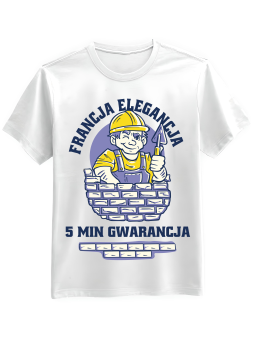 Koszulka Koszulka Męska Francja Elegancja Biała - Śmieszne T-Shirty z Nadrukami ?