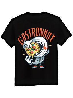 Koszulka Koszulka Męska Gastronaut Czarna - Śmieszne T-Shirty z Nadrukami ?