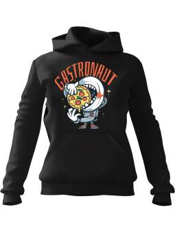 Bluza Damska z kapturem Gastronaut Czarna - Modna Odzież z Nadrukami ?