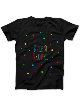 Koszulka Koszulka Damska Dzień Kropki Czarna - Śmieszne T-Shirty z Nadrukami ?