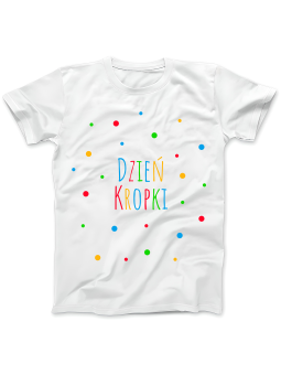 Koszulka Koszulka Damska Dzień Kropki Biała - Śmieszne T-Shirty z Nadrukami ?