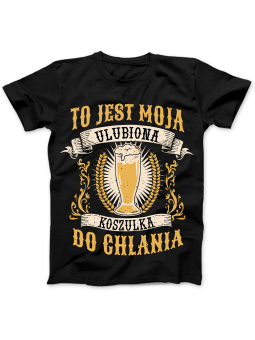 Koszulka Koszulka Damska Ulubiona Koszulka Do Chlania Czarna - Śmieszne T-Shirty z Nadrukami ?