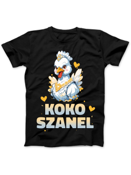 Koszulka Koszulka Damska Koko Szanel Czarna - Śmieszne T-Shirty z Nadrukami ?