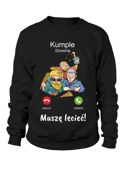 Bluza Męska Kumple Dzwonią - Śmieszne T-Shirty z Nadrukami ?