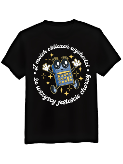 Koszulka Koszulka Męska Wszyscy Chorzy Czarna - Śmieszne T-Shirty z Nadrukami ?