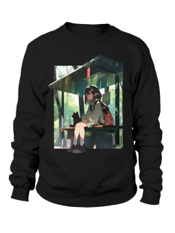 Bluza Męska Anime Przystanek - Śmieszne T-Shirty z Nadrukami ?