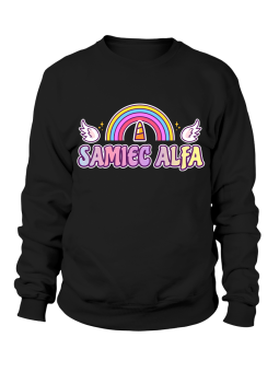 Bluza Męska Samiec Alfa - Śmieszne T-Shirty z Nadrukami ?