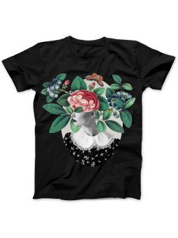 Koszulka Koszulka Damska Retro Kolaż Kobieta Czarna - Śmieszne T-Shirty z Nadrukami ?