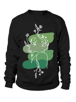 Bluza Damska Kobieta Lineart IV - Śmieszne T-Shirty z Nadrukami ?