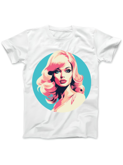 Koszulka Koszulka Damska Pop Art Blonde Biała - Śmieszne T-Shirty z Nadrukami ?