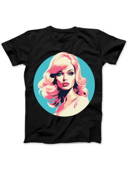 Koszulka Koszulka Damska Pop Art Blonde Czarna - Śmieszne T-Shirty z Nadrukami ?