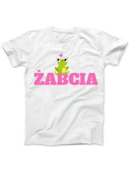 Koszulka Koszulka Damska Żabcia Biała - Śmieszne T-Shirty z Nadrukami ?