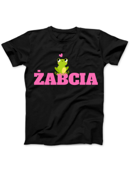 Koszulka Koszulka Damska Żabcia Czarna - Śmieszne T-Shirty z Nadrukami ?