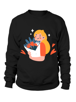 Bluza Damska Pani z Kwiatami - Śmieszne T-Shirty z Nadrukami ?