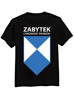 Koszulka Koszulka Męska Zabytek Chroniony Czarna - Śmieszne T-Shirty z Nadrukami ?