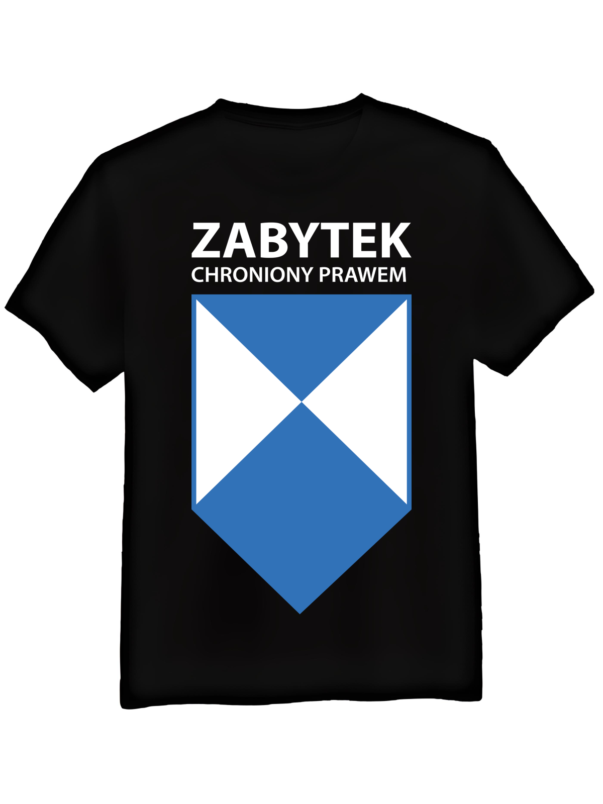 Koszulka Koszulka Męska Zabytek Chroniony Czarna - Śmieszne T-Shirty z Nadrukami ?
