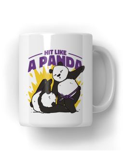 Kubek Panda JiuJitsu - HiPanda! Śmieszne Prezenty z Nadrukami ?