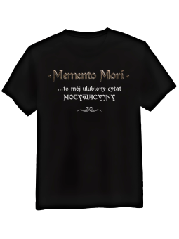 Koszulka Koszulka Męska 1670 Memento Mori Czarna - Śmieszne T-Shirty z Nadrukami ?