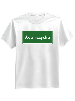 Koszulka Koszulka Męska 1670 Adamczycha Biała - Śmieszne T-Shirty z Nadrukami ?