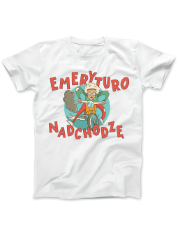 Koszulka Koszulka Damska Emeryturo Nadchodzę Biała - Śmieszne T-Shirty z Nadrukami ?