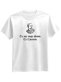 Koszulka Koszulka Męska 1670 To Cyceron Biała - Śmieszne T-Shirty z Nadrukami ?