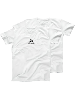 Koszulka Zestaw 2x Koszulka Męska HiPanda Biała - Śmieszne T-Shirty z Nadrukami ?