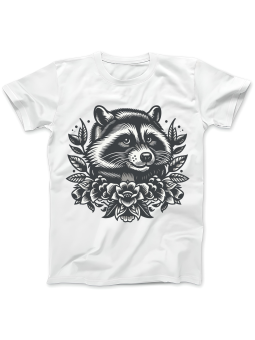 Koszulka Koszulka Damska Szop z Gitarą Czarna - Śmieszne T-Shirty z Nadrukami ?