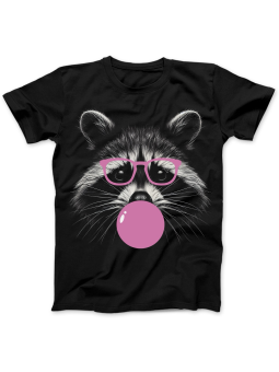 Koszulka Koszulka Damska Szop z Gitarą Czarna - Śmieszne T-Shirty z Nadrukami ?