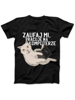 Koszulka Koszulka Damska Szop z Gitarą Czarna - Śmieszne T-Shirty z Nadrukami ?