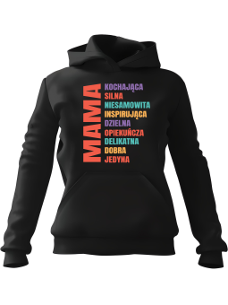 Bluza Damska z kapturem Freedom Spirit Czarna - Modna Odzież z Nadrukami ?