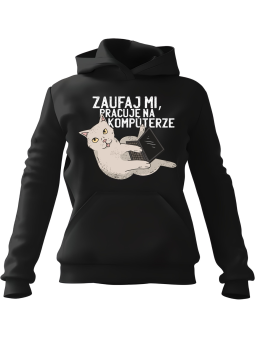 Bluza Męska z kapturem Chiński Smok W Dymie Czarna - Śmieszne gadżety z Nadrukami ?