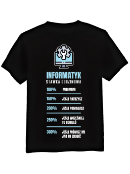 Koszulka Męska Informatyk Stawka