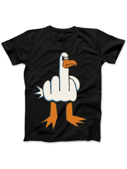 Koszulka Koszulka Damska Szop z Gitarą Czarna - Śmieszne T-Shirty z Nadrukami ?