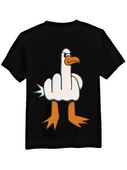 Koszulka Męska Gęś Palec