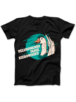 Koszulka Koszulka Damska Szop z Gitarą Czarna - Śmieszne T-Shirty z Nadrukami ?