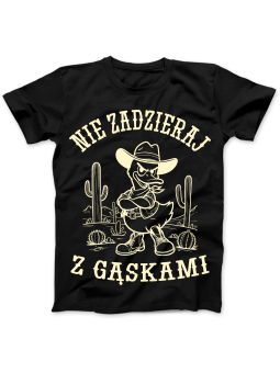 Koszulka Koszulka Damska Szop z Gitarą Czarna - Śmieszne T-Shirty z Nadrukami ?