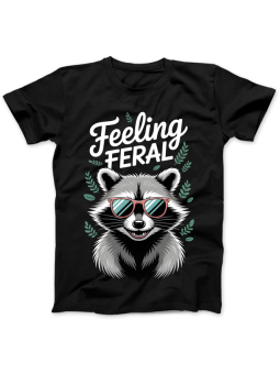 Koszulka Koszulka Damska Szop z Gitarą Czarna - Śmieszne T-Shirty z Nadrukami ?