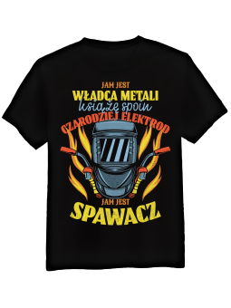 Koszulka Koszulka Męska Freedom Spirit Czarna - Śmieszne T-Shirty z Nadrukami ?