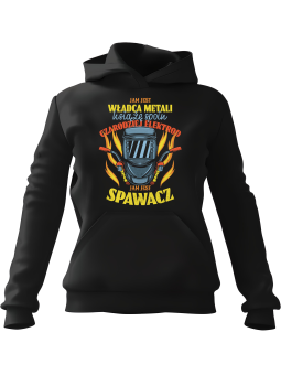 Bluza Męska z kapturem Chiński Smok W Dymie Czarna - Śmieszne gadżety z Nadrukami ?