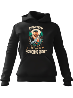 Bluza Męska z kapturem Chiński Smok W Dymie Czarna - Śmieszne gadżety z Nadrukami ?