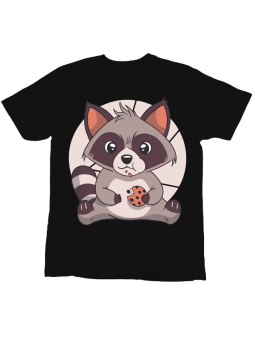 Koszulka Koszulka Dziecięca Pies Tenisista Czarna - Śmieszne T-Shirty z Nadrukami ?