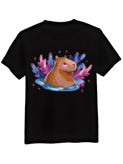 Koszulka Męska Kapibara Akwarela