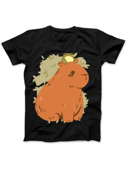 Koszulka Koszulka Damska Szop z Gitarą Czarna - Śmieszne T-Shirty z Nadrukami ?